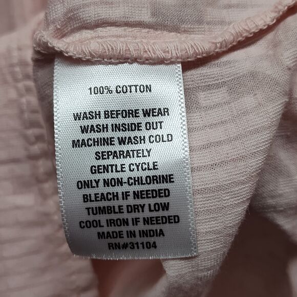 Wonderly Button Down Shirt Women Plus Size 4X Pink Cotton Spring Casual Feminine - Picture 8 of 8